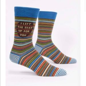 Blue Q I LEFT THE SEAT UP FOR YOUR M-CREW SOCKS